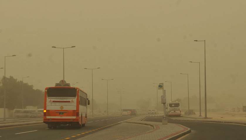 Strong dust storm hits Qatar