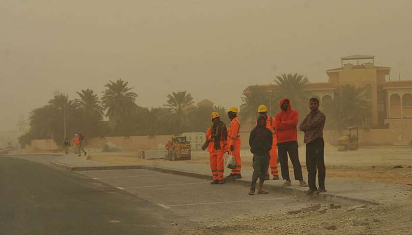 Strong dust storm hits Qatar