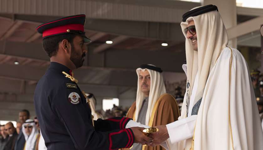 Amir attends military college graduation