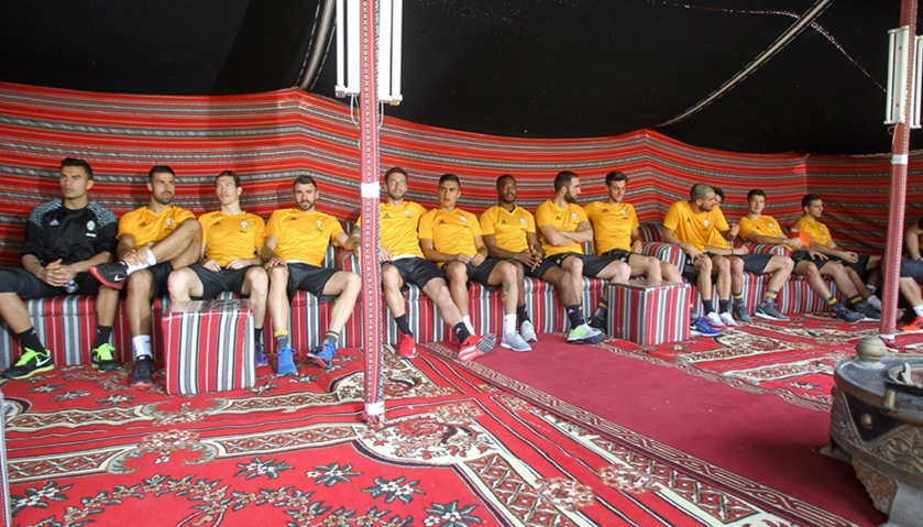 Juventus players break from training for a taste of Qatari hospitality
