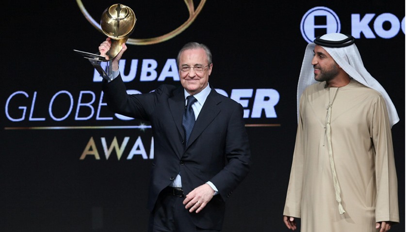 Florentino Perez, President of Real Madrid, receives Best Club of the Year award