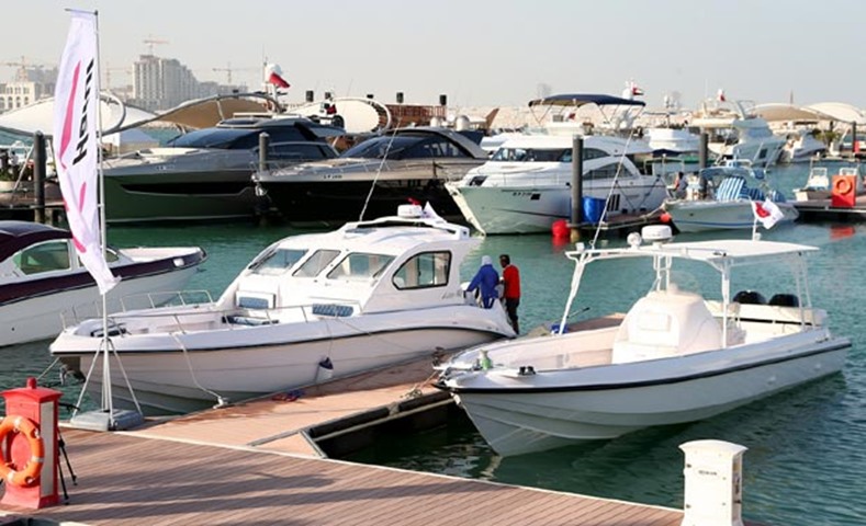 The Qatar International Boat Show, an annual event, is being held at Lusail City
