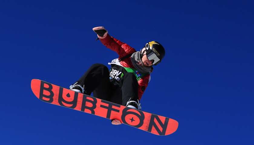 Spencer O\'Brien of Canada competes in the Women\'s Snowboard Slopestyle Jump