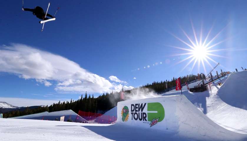 Gus Kenworthy of the United States competes in the Men\'s Ski Slopestyle Jump