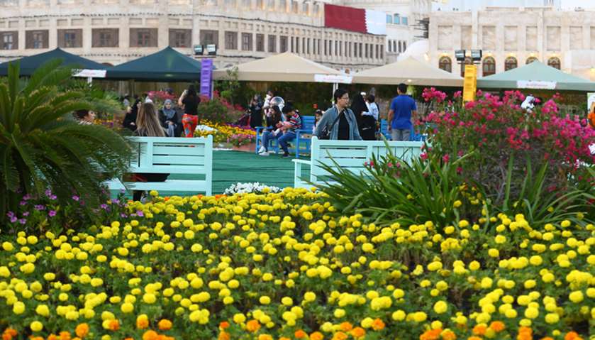 The Second Flowers Festival at Souq Waqif
