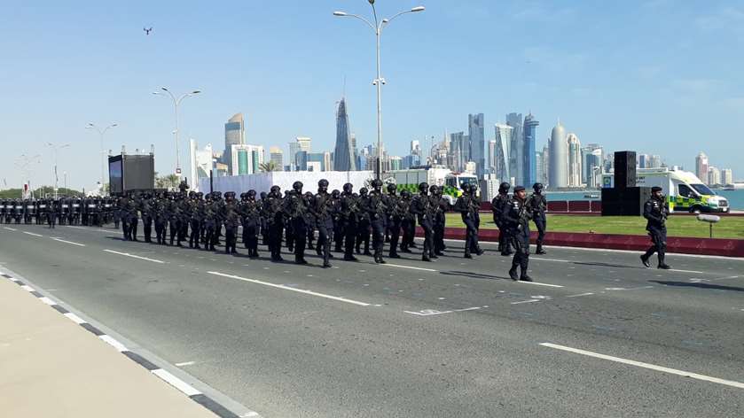 The Qatar National Day parade at Doha Corniche. PICTURES: Jayan Orma