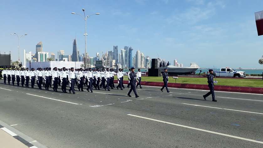 The Qatar National Day parade at Doha Corniche. PICTURES: Jayan Orma