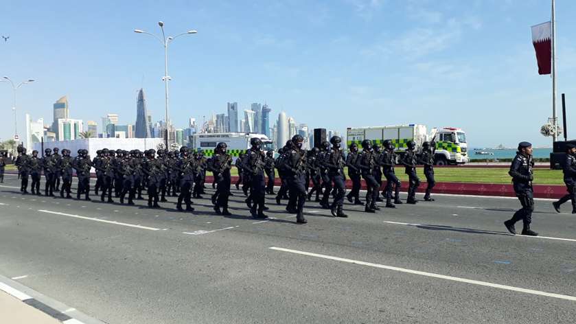 The Qatar National Day parade at Doha Corniche. PICTURES: Jayan Orma
