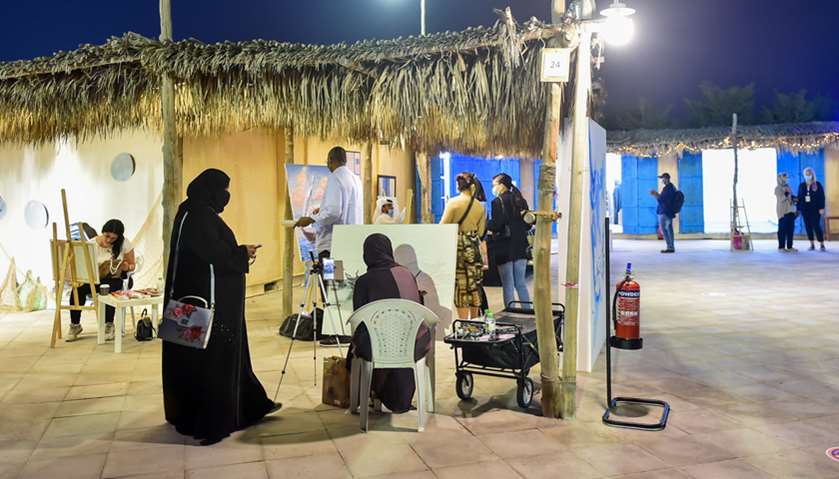 Visual artists showcases their works at Katara Traditional Dhow Festival