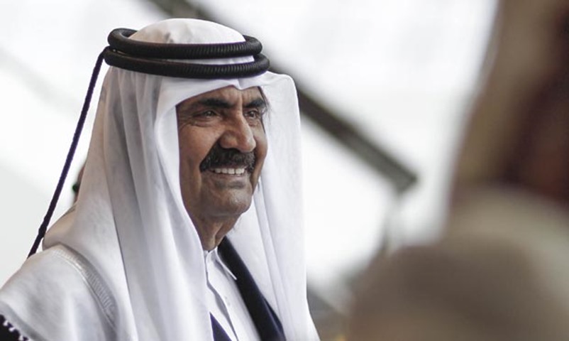 HH the Father Emir Sheikh Hamad bin Khalifa al-Thani took part in an event in Al Shaqab stud farm
