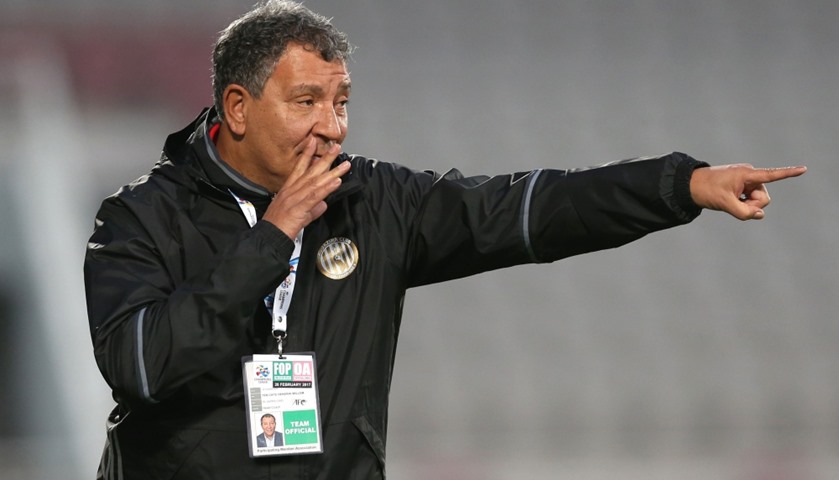UEA\'s Al-Jazira head coach Henk ten Cate gestures during the match
