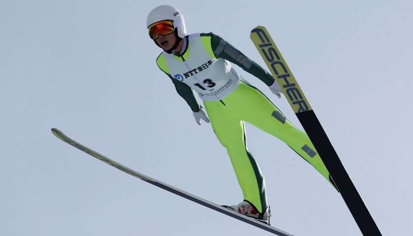 Ski Jumping - Kim Hyun-ki, South Korea, in action.