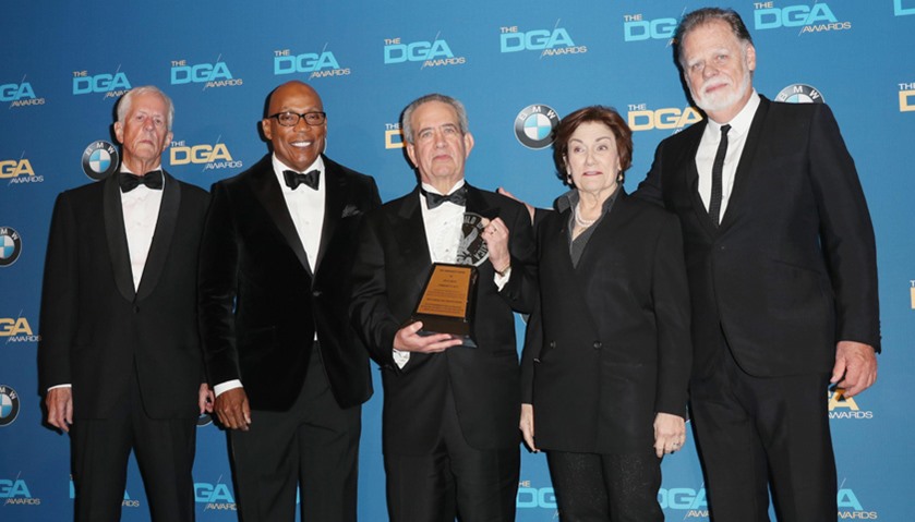 Director Jay D. Roth (C), recipient of the DGA Presidents Award
