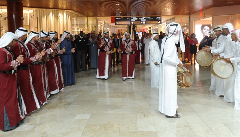 Traditional performances during the grand finale of Shop Qatar