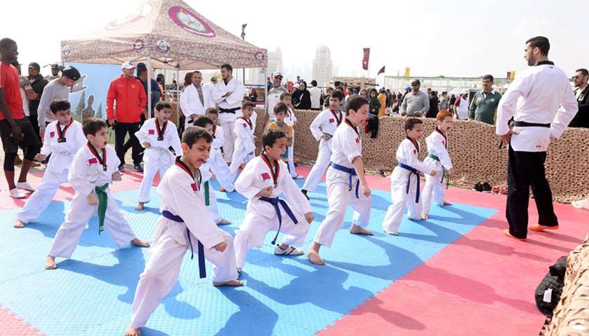 Activities organised by the Ministry of Defense at Katara. PHOTO: Shaji Kayamkulam
