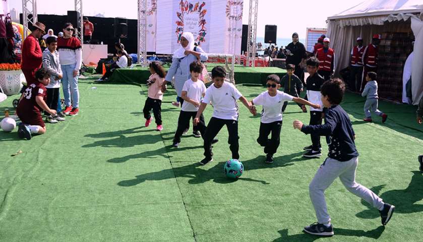 Activities organised by QRCS at Katara. PHOTO: Shemeer Rasheed
