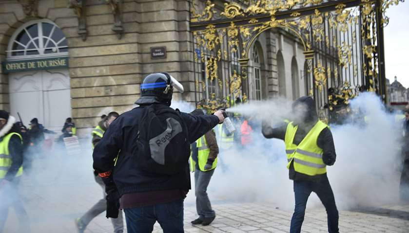 Anti-government demonstration by \'Yellow Vests\' in France