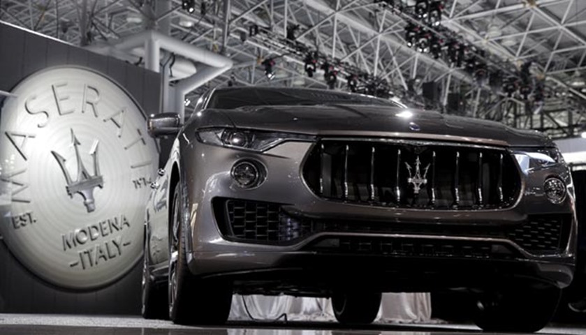 The Maserati Levante SUV at the auto show media preview on Wednesday