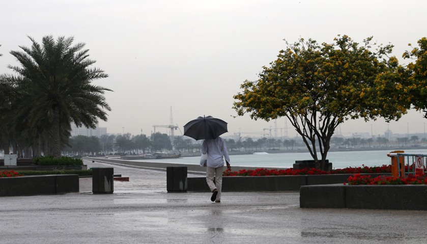 Heavy to scattered rains in Qatar.  -Picture by Jayaram