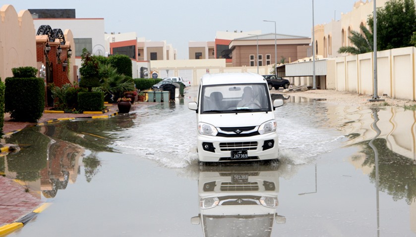 Heavy to scattered rains in Qatar.  -Picture by Nasar TK