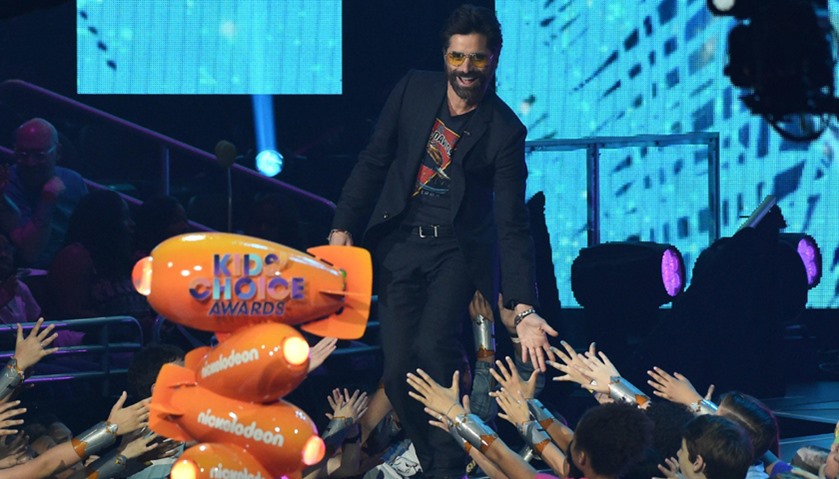 John Stamos on stage at the 30th Annual Nickelodeon Kids\' Choice Awards