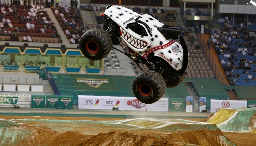 Monster Jam show at the King Fahad stadium in the Saudi capital Riyadh