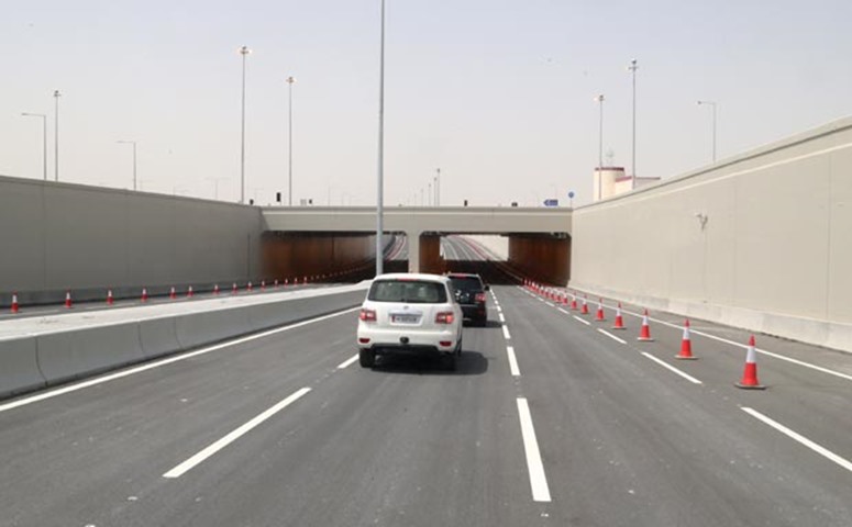 The new interchange at Al Qalaa Street that opened on Saturday. Pictures: Jayan Orma