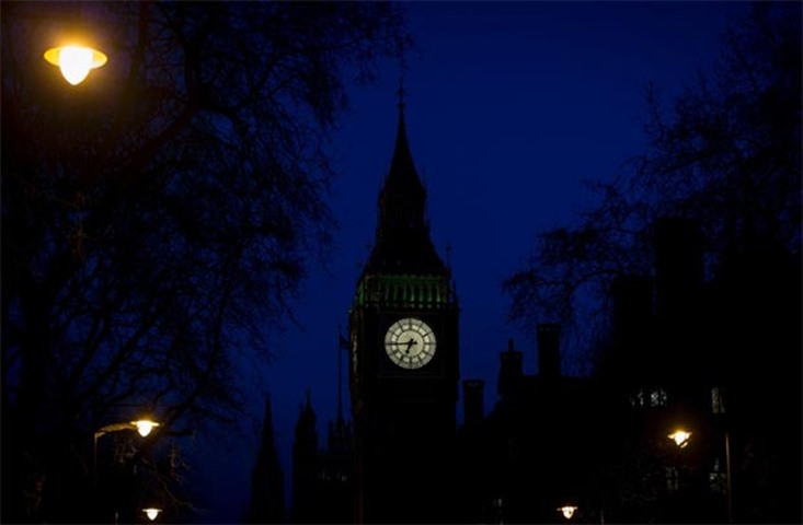 The Great Clock of the Elizabeth Tower, better known as Big Ben, is pictured in London