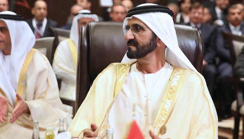 Prime Minister of UAE and ruler of Dubai Sheikh Mohammed  attends talks