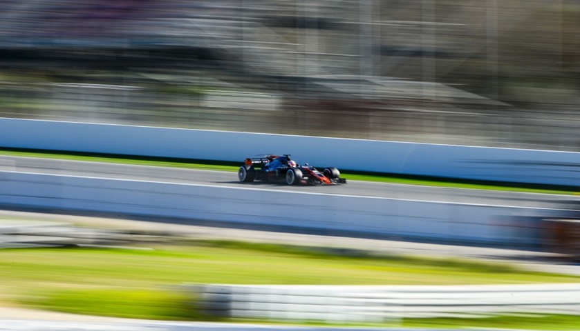 Haas\' Danish driver Kevin Magnussen drives