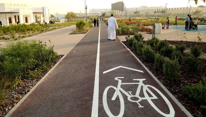 Dedicated bike path makes Al Bidda Park a great destination for health buffs