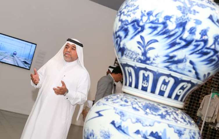 Qatar Museum’s Fire Station Artist in Residence Programme director Khalifa al-Obaidly at the event