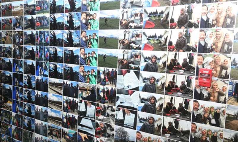 The exhibition sheds light on the global refugee crisis