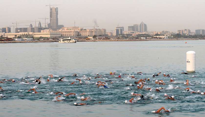 The second edition of Doha Triathlon 2018 held at Museum of Islamic Art
