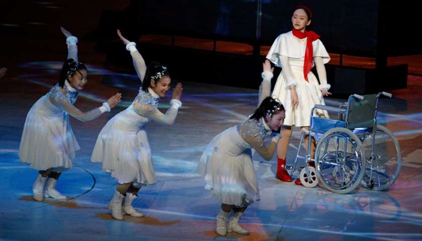 Artists perform during the Closing Ceremony for The Paralympic Winter Games