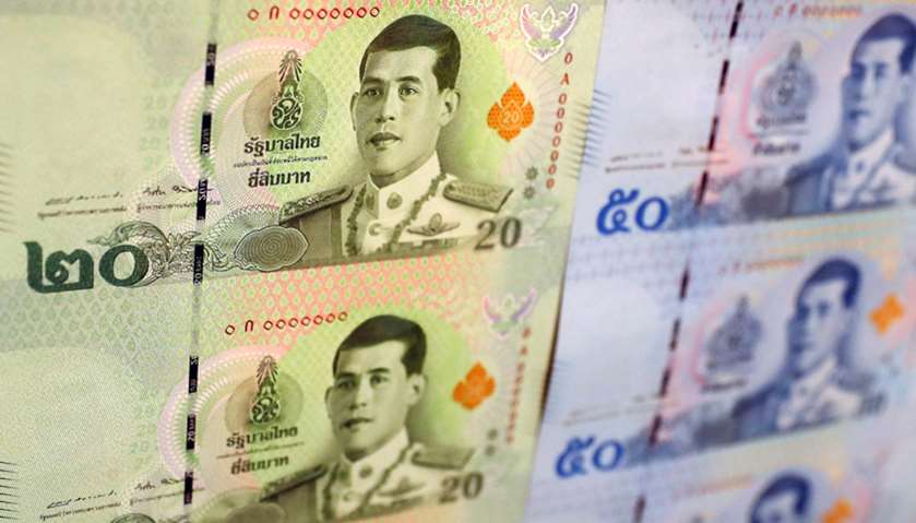 New baht banknotes featuring Thailand\'s King Maha Vajiralongkorn
