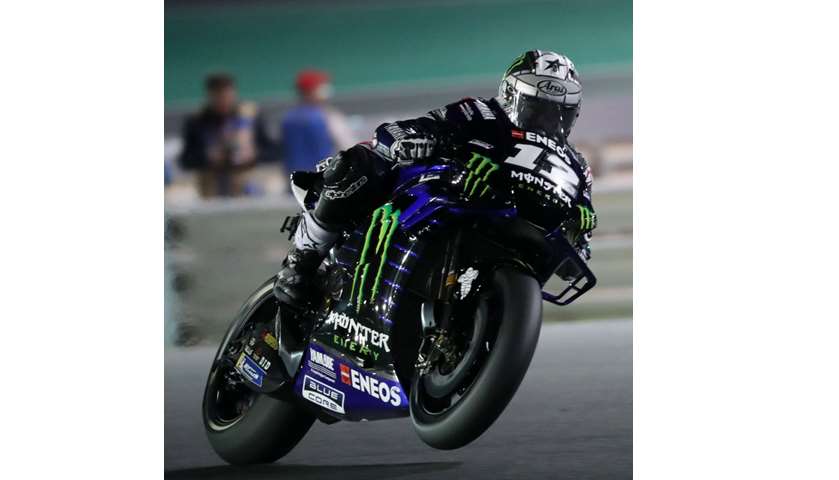 Yamaha MotoGP\'s rider Maverick Vinales of Spain competes