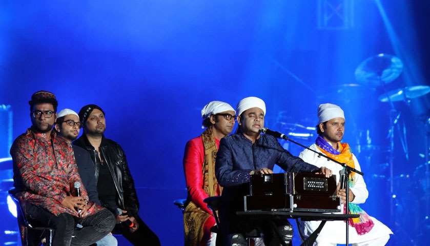 A R Rahman performs in Doha