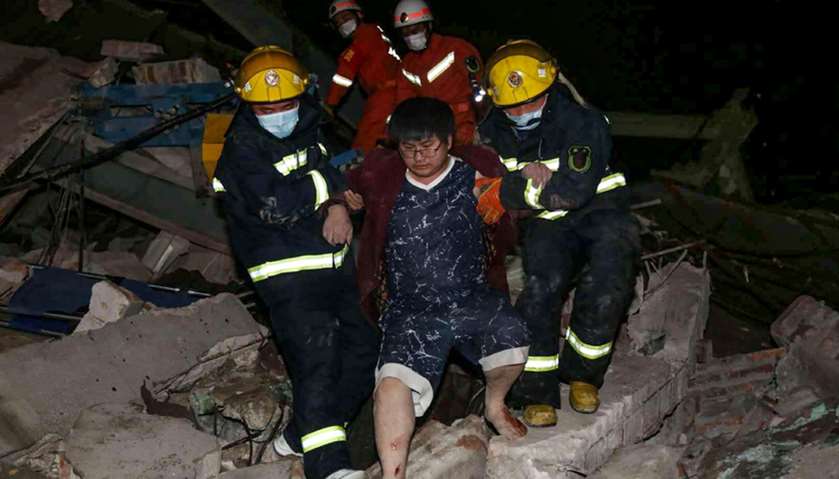 China quarantine hotel collapse in Quanzhou