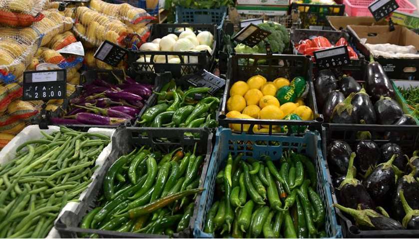 The fresh vegetable produce at Al Sailiya market
