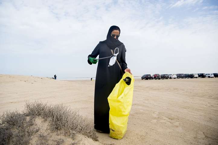 Beach cleanup organised at Zekreet by Doha Environmental Actions Project