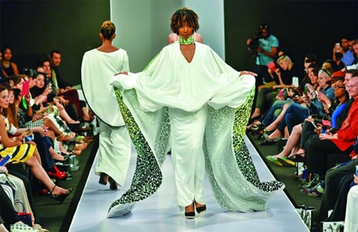 \"Less is more\" with white at the fashion show. PICTURES: Noushad Thekkayil