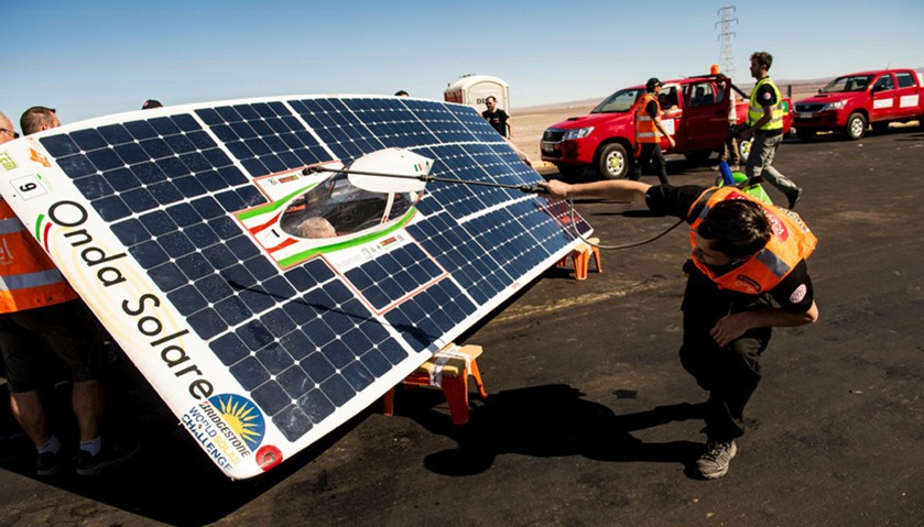 Italian team Onda Solare gest ready to compete in the Atacama Solar Challenge