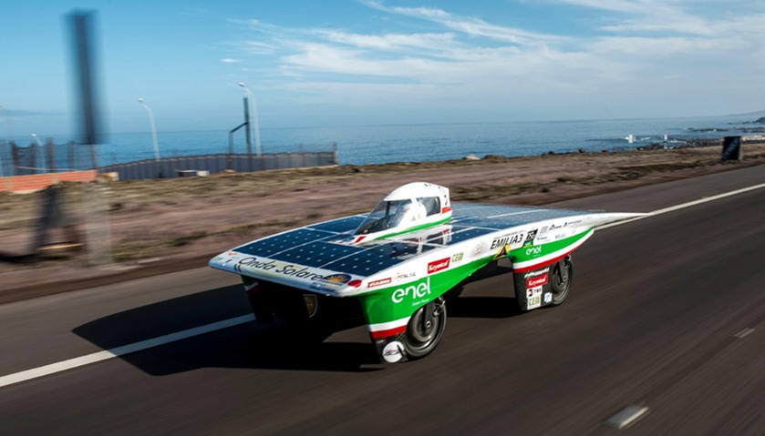 Italian team Onda Solare competes in the Atacama Solar Challenge