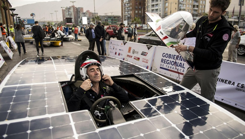 Italian team Onda Solare gest ready to compete in the Atacama Solar Challenge