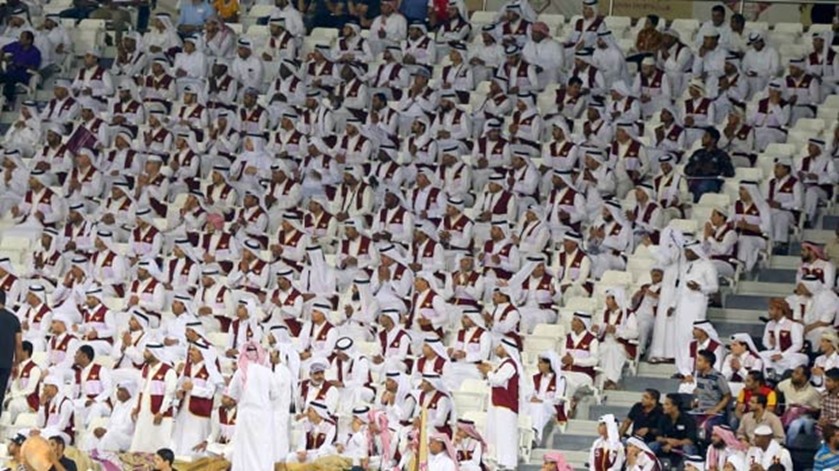 Fans turned up in large numbers to watch Al Sadd win the Qatar Cup