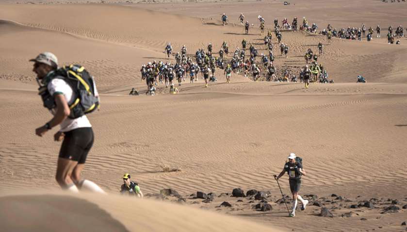 The 33rd edition of Marathon des Sables in southern Moroccan Sahara desert