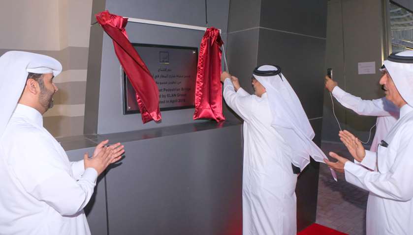 New pedestrian bridge opens on Airport Road