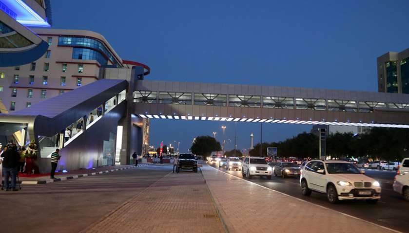 New pedestrian bridge opens on Airport Road