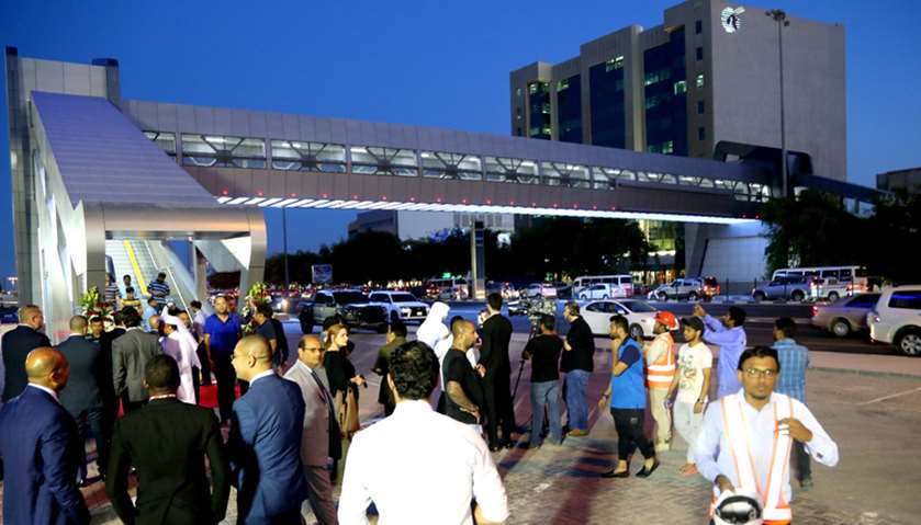 New pedestrian bridge opens on Airport Road